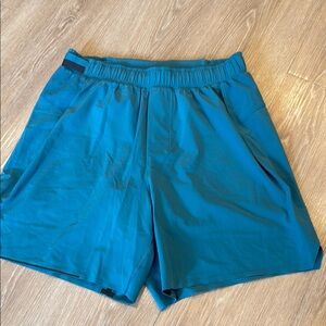 lululemon Teal Surge Shorts Lined